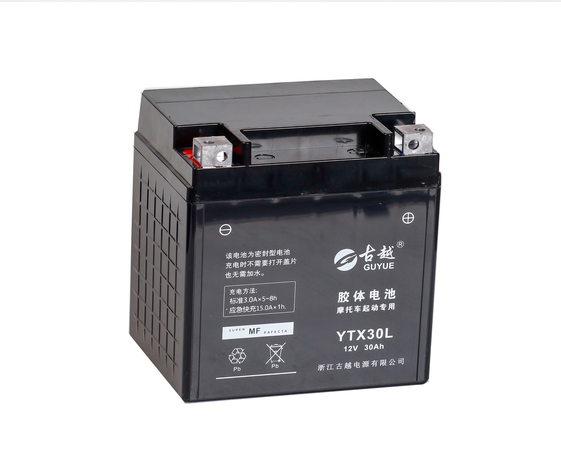膠體摩托車(chē)電池 YTX30L GEL